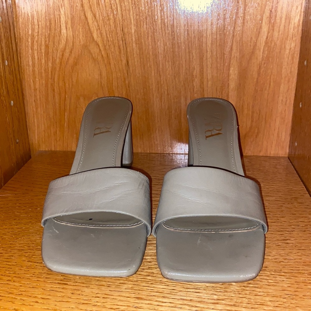 Zara wedged heels size 8